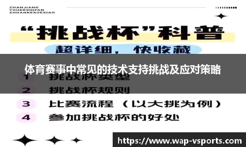 体育赛事中常见的技术支持挑战及应对策略